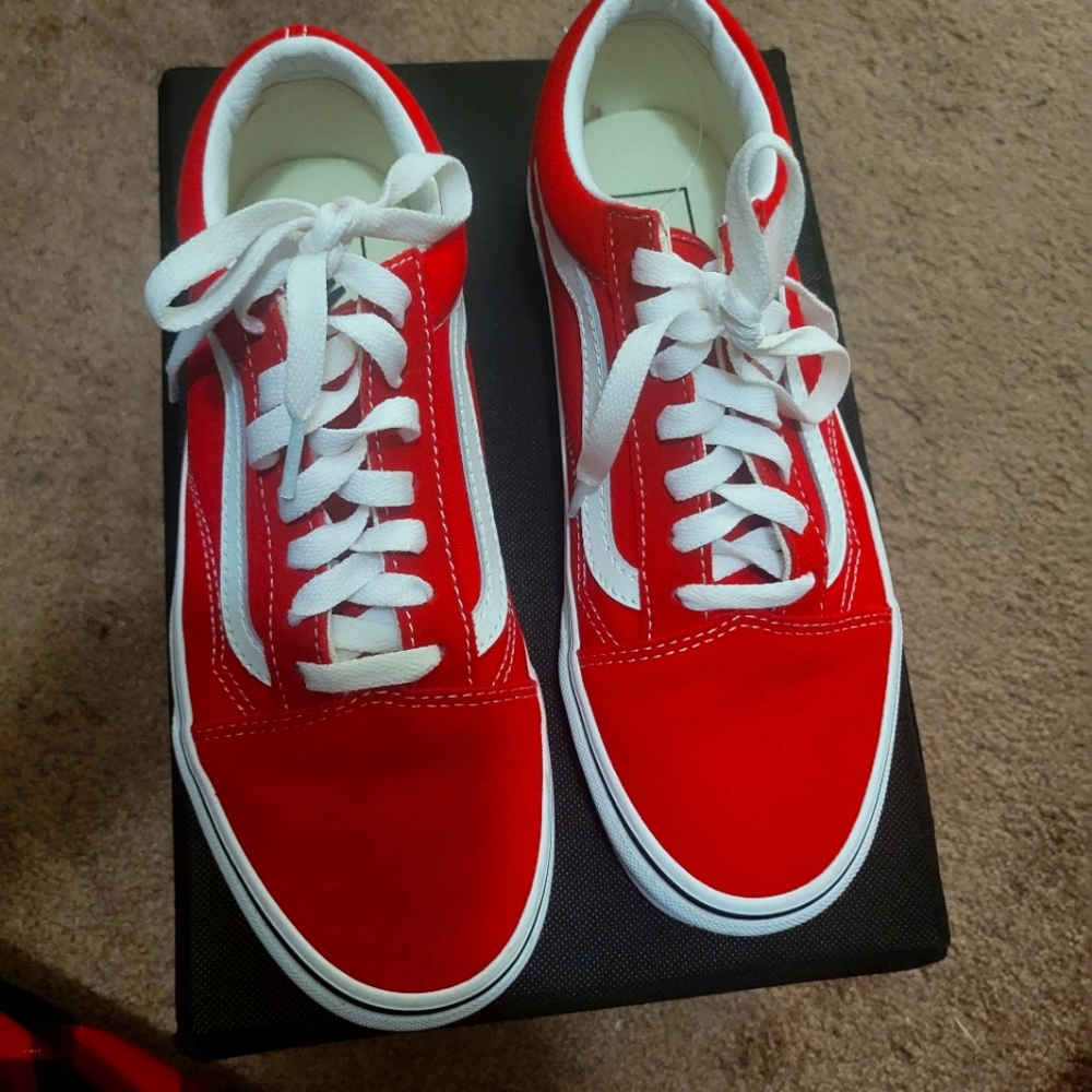 Red van shoes